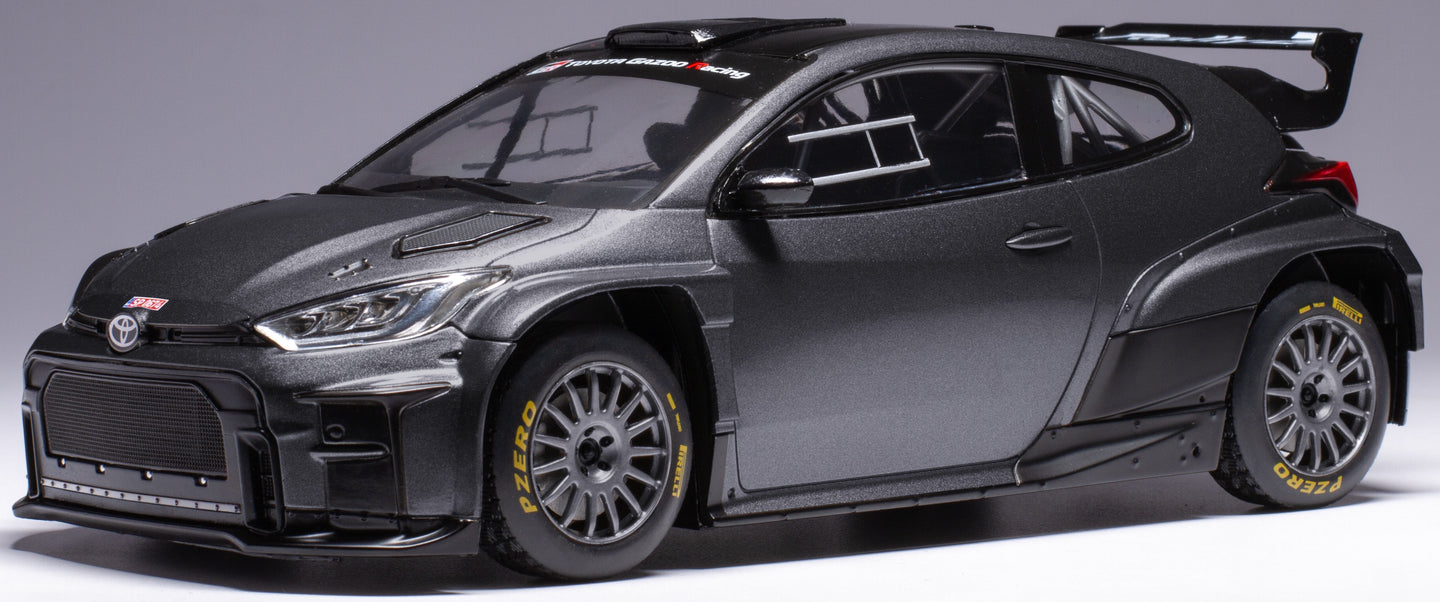 Toyota GR YARIS RALLY2 2024 (RALLY SPECS) mørk grå 1:18