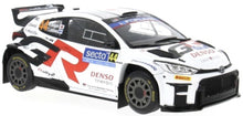 Indlæs billede til gallerivisning TOYOTA YARIS GR RALLY1 TEAM TOYOTA GAZOO RACING WRT N 44 RALLY FINLAND 2024 HIKARU KOGURE - TOPI LUHTINEN WHITE 1:18