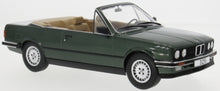 Indlæs billede til gallerivisning BMW 3-SERIES 325i (E30) CABRIOLET OPEN 1985 DARK GREEN 1:18
