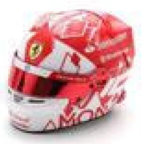 HELMET CHARLES LECLERC MONACO GP 2024 rød/hvid 1:5