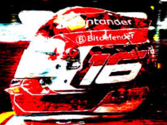 BELL HELMET CASCO HELMET F1 CHARLES LECLERC TEAM FERRARI HP N 16 SINGAPORE GP 2024 RED 1:5
