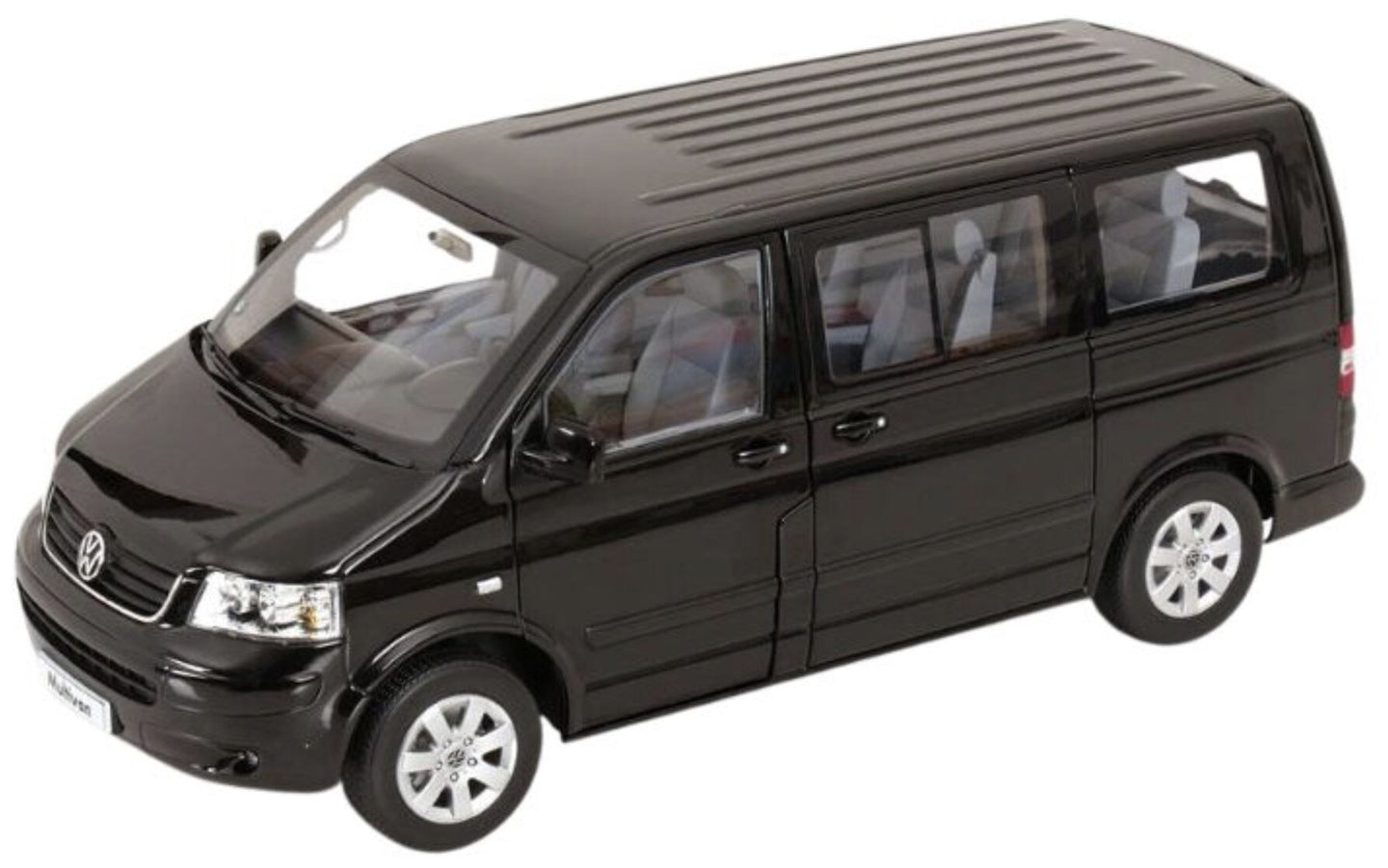 VOLKSWAGEN T5 MULTIVAN MINIBUS 2003 BLACK 1:18