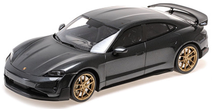 Porsche TAYCAN TURBO GT 2024 mørk grå 1:18