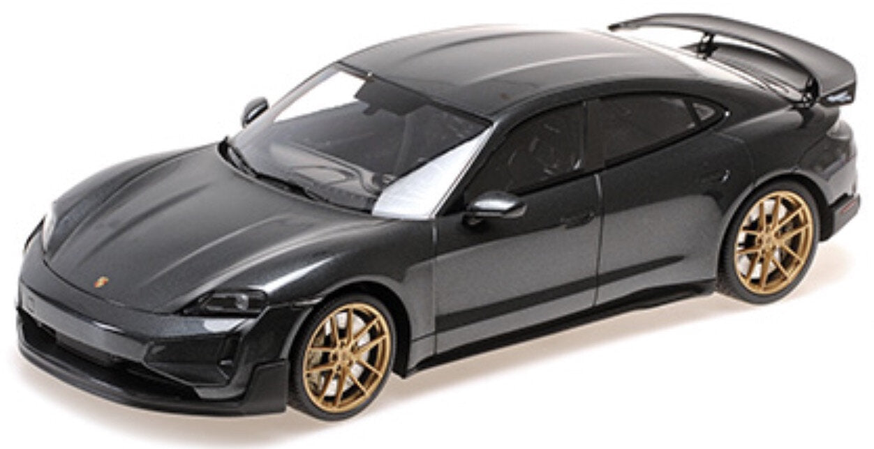 Porsche TAYCAN TURBO GT 2024 mørk grå 1:18