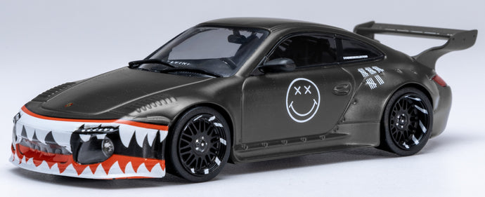 PORSCHE 911 997 OLD & NEW BODY KIT 2020 BLACK WHITE RED 1:43