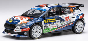 SKODA FABIA RALLY2 EVO TEAM EUROSOL RACING HUNGARY N 10 2th RALLY BARUM 2024 SIMON WAGNER - JARA HAIN VARIOUS 1:43