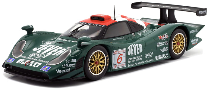PORSCHE 911 GT1-98 3.2L TURBO TEAM ZAKSPEED RACING N 6 FIA GT CHAMPIONSHIP SILVERSTONE 1998 MICHAEL BARTELS - ARMIN HAHNE GREEN 1:18