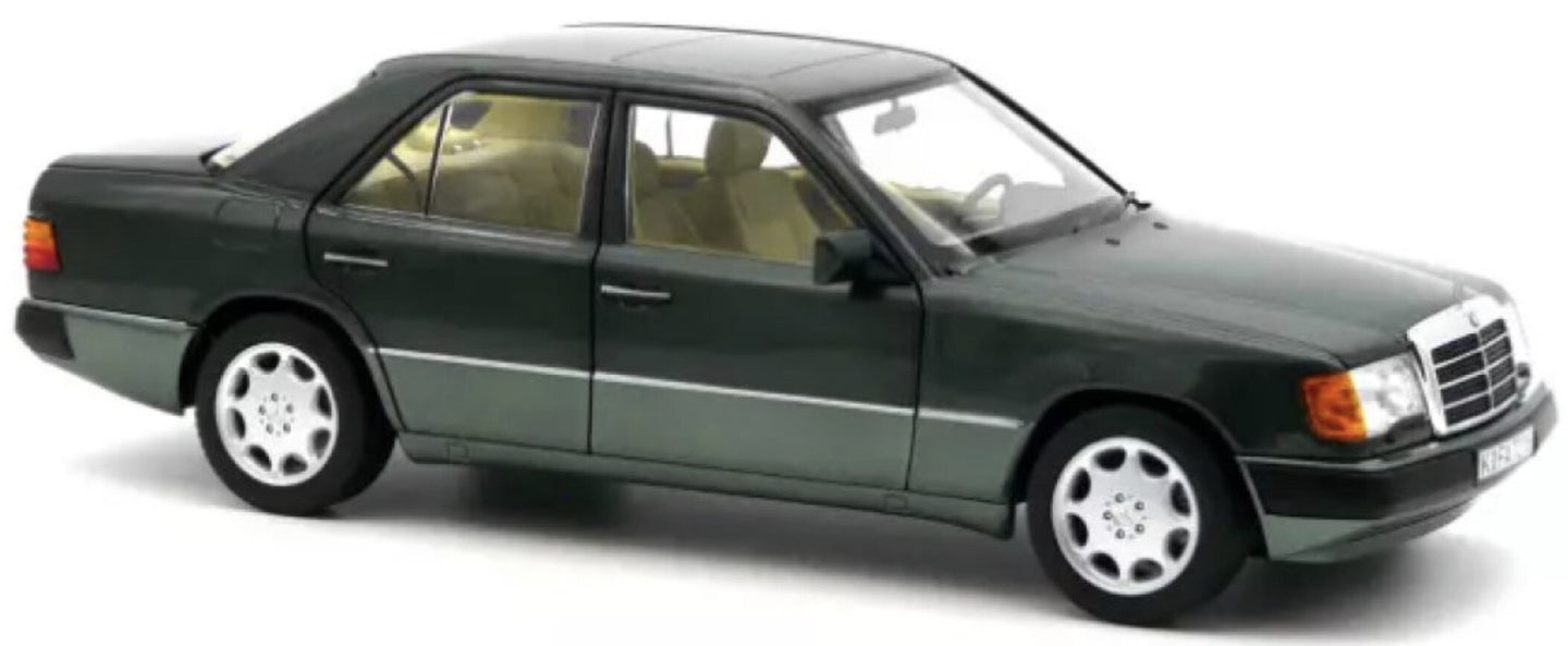 Mercedes Benz 230 E 1990 mørk grøn/lys grøn 1:18