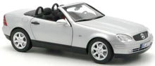 Indlæs billede til gallerivisning MERCEDES BENZ SLK-CLASS SLK350 CABRIOLET SPIDER 1996 SILVER 1:18