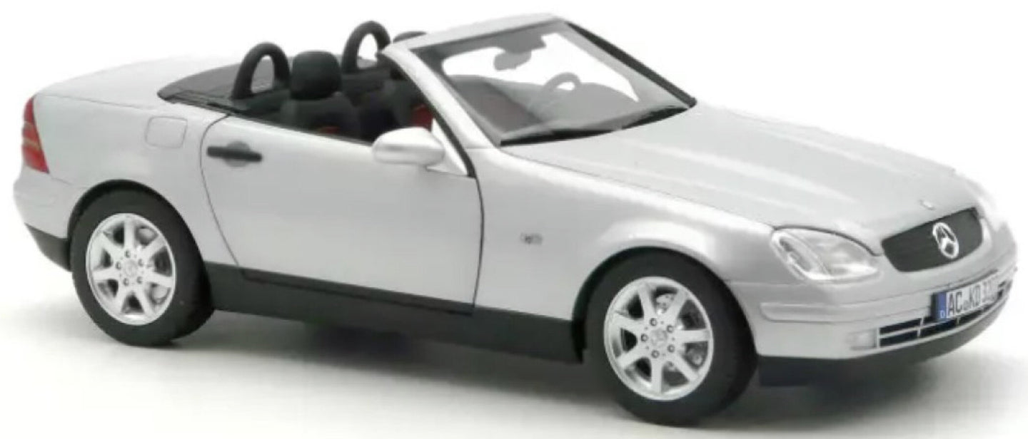MERCEDES BENZ SLK-CLASS SLK350 CABRIOLET SPIDER 1996 SILVER 1:18