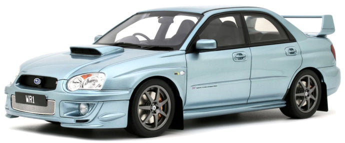 Subaru IMPREZA WRX STi WR1 PETER SOLBERG EDITION 2003 lys blå metallic 1:18