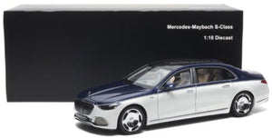 MERCEDES BENZ S-CLASS S600 V12 BITURBO MAYBACH 2021 WHITE BLUE 1:18