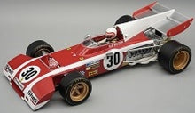 Indlæs billede til gallerivisning Ferrari 312 B2 #30 CLAY REGAZZONI BELGIAN GP 1972 + FIGUUR rød/hvid 1:18
