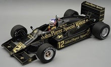 Indlæs billede til gallerivisning Lotus 94T #12 NIGEL MANSELL EUROPEAN GP 1983 + FIGUUR sort/guld 1:18