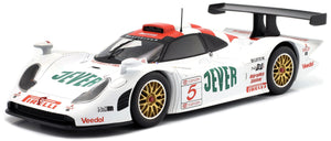 PORSCHE 911 GT1-98 3.2L TURBO TEAM ZAKSPEED RACING N 5 4th FIA GT CHAMPIONSHIP OSCHERSLEBEN 1998 ALEXANDER GRAU - ANDREAS SHELD WHITE RED GREEN 1:18
