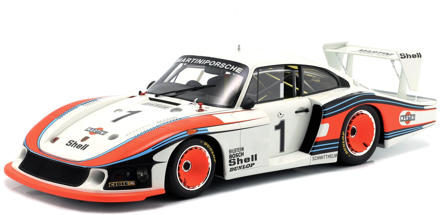 PORSCHE 935/78 3.2L TURBO MOBY DICK TEAM MARTINI RACING PORSCHE SYSTEM N 1 SPORTS CAR WORLD CHAMPIONSHIP 1978 JACKY ICKX - JOCHEN MASS WHITE BLUE RED 1:12