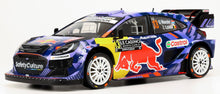 Indlæs billede til gallerivisning FORD ENGLAND PUMA RALLY1 TEAM FORD M-SPORT (night version) N 13 RALLY MONTECARLO 2025 LOUIS LOUKA - GREGOIRE MUNSTER BLUE YELLOW RED 1:18