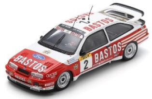 FORD ENGLAND SIERRA RS500 COSWORTH TEAM BASTOS RACING N 2 3rd 24h SPA 1989 EDDY JOOSEN - FRANK BIELA - THOMAS LINDSTROM RED WHITE 1:43