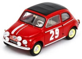 STEYR-PUCH 650TR CLOSED ROOF (night version) N 29 RALLY MONTECARLO 1965 SOBIESLAW ZASADA - KAZIMIERZ OSINSKI RED BLACK 1:43