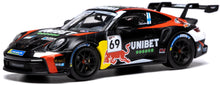 Indlæs billede til gallerivisning PORSCHE 911 992 GT3 CUP TEAM NATIONALE AUTOCLUB EXCELSIOR N 69 WINNER PORSCHE CUP ZOLDER 2024 KALLE ROVANPERA BLACK 1:43