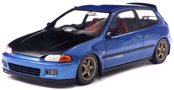HONDA CIVIC (EG6) SOLIDO WORKS 1991 COBALT BLUE PEARL 1:18