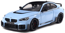 Indlæs billede til gallerivisning BMW 2-SERIES M2 M-PERFORMANCE PARTS (G87) 2024 LIGHT BLUE BLACK 1:18