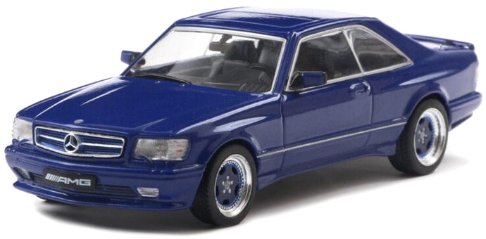 MERCEDES BENZ S-CLASS 560SEC AMG (C126) WIDE BODY 1990 PEARL BLUE 1:43 fra Solido