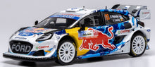 Indlæs billede til gallerivisning FORD ENGLAND PUMA RALLY1 TEAM M-SPORT WRT N 13 RALLY JAPAN 2024 GREGOIRE MUNSTER - LOUIS LOUKA WHITE BLUE YELLOW 1:43