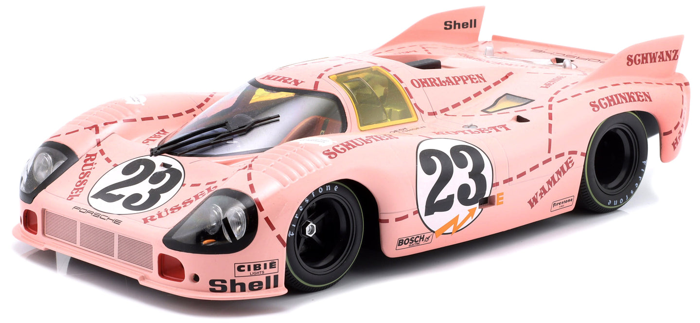 PORSCHE 917/20 4.9L TEAM MARTINI INTERNATIONAL RACING PINK PIG N 23 24h LE MANS 1971 REINHOLD JOEST - WILLI KAUHSEN PINK 1:12