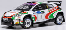 Indlæs billede til gallerivisning TOYOTA YARIS GR RALLY2 TEAM CASTROL MEM N 1 WINNER RALLY VOYONIC GRAMPIAN FOREST 2024 CHRIS INGRAM - ALEXANDER KIHURANI WHITE 1:43