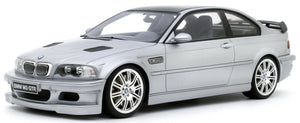 BMW E46 M3 GTR STREET TITAN 2001 sølv/kulstof 1:18