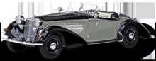 Indlæs billede til gallerivisning HORCH 855 SPECIAL ROADSTER 1939 BLACK/SILVER 1:18