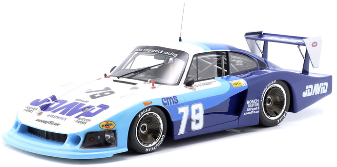 PORSCHE 935/81 2.7L F6 TURBO MOBY DICK TEAM JOHN FITZPATRICK N 79 24h LE MANS 1982 JOHN FITZPATRICK - DAVID HOBBS BLUE WHITE 1:12