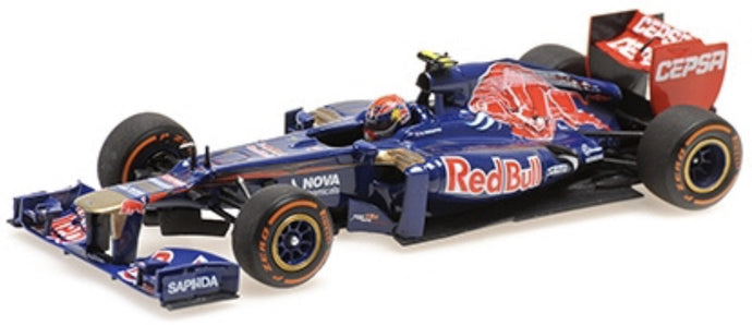 TORO ROSSO F1 RENAULT STR9 N 33 FIRST F1 TEST ADRIA 10.09.2014 MAX VERSTAPPEN BLUE RED 1:43