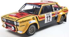 Indlæs billede til gallerivisning FIAT 131 ABARTH TEAM CALBERSON N 12 7th RALLY MONTECARLO 1980 MICHELLE MOUTON - ANNIE ARRII YELLOW BLACK RED 1:18