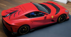 FERRARI 812 COMPETIZIONE 2022 WITH SHOWCASE ROSSO F1 75 - MATT RED 1:18