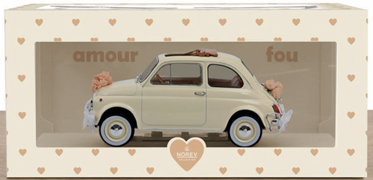 Fiat 500 L - WEDDING GIFT 1968 creme 1:18
