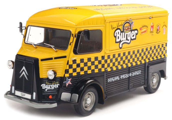 Citroen HY NYC BURGER (FOOD TRUCK) 1969 gul/sort 1:18