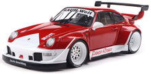 Indlæs billede til gallerivisning PORSCHE 911 993 RWB BODYKIT PORCO ROSSO COUPE 2020 WHITE/RED 1:18