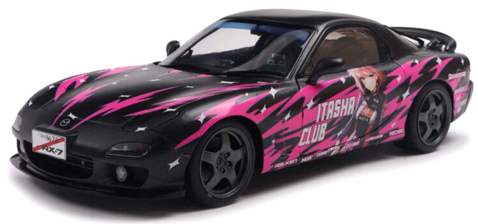 MAZDA RX-7 (FD3RS) WORKS ITASHA CLUB COUPE 1999 BLACK FUCSIA 1:18