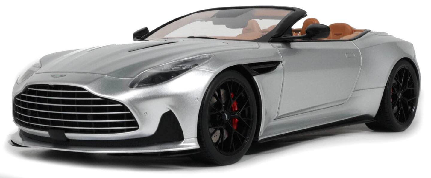ASTON MARTIN DB12 VOLANTE CABRIOLET OPEN 2023 SILVER 1:18