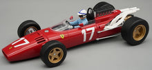 Indlæs billede til gallerivisning Ferrari 312 F1 #17 JOHN SURTEES MONACO GP 1966 + FIGUUR rød/hvid 1:18