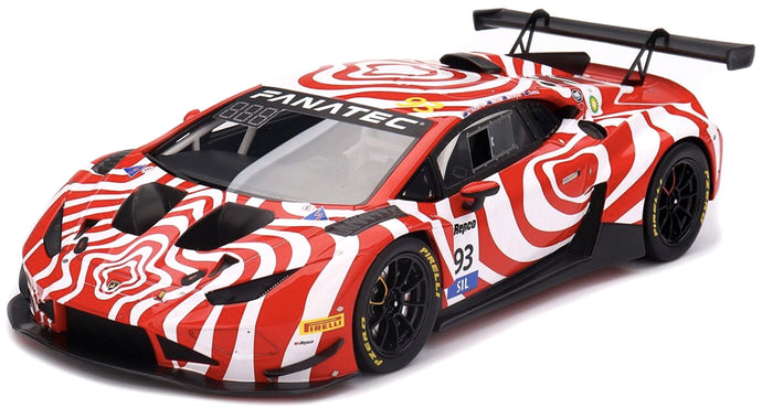 LAMBORGHINI HURACAN GT3 EVO2 5.2L V10 TEAM WALL RACING N 93 12h BATHURST 2024 TONY D'ALBERTO - ADRIAN DEITZ - GRANT DENYER - DAVID WALL WHITE RED 1:18