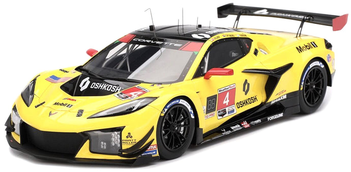 CHEVROLET CORVETTE Z06 GT3.R 5.5L V8 PRATT MILLER MOTORSPORTS N 4 IMSA 24h DAYTONA 2025 NICKY CATSBURG - TOMMY MILNER NICO VARRONE YELLOW BLACK 1:18