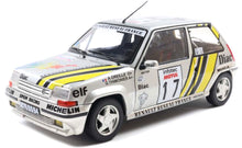 Indlæs billede til gallerivisning RENAULT R5 SUPERCINQUE GT TURBO TEAM SIMON RACING N 17 RALLY TOUR DE CORSE 1989 ALAIN OREILLE - GILLES THIMONIER SILVER 1:18