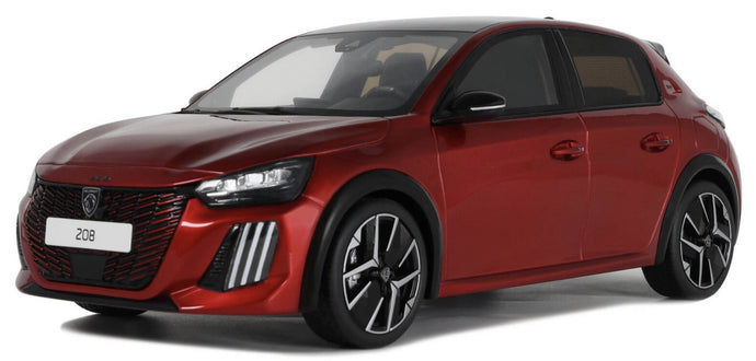 Peugeot 208 GT HYBRID 2024 blå 1:18