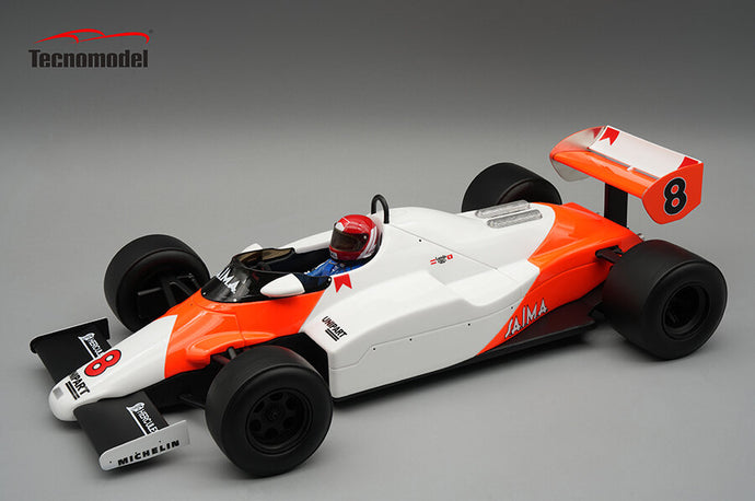 Mclaren MP4/1C 1983 USA GP #8 Niki Lauda - with driver figure hvid/orange 1:18