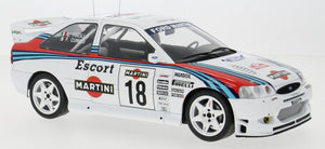 FORD ENGLAND ESCORT WRC TEAM MARTINI RACING JOLLY CLUB N 18 RALLY SANREMO 1998 GIANFRANCO CUNICO - LUIGI PIROLLO WHITE RED BLUE 1:18
