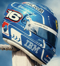 Indlæs billede til gallerivisning CHARLES LECLERC HELMET - SCUDERIA FERRARI HP - MIAMI GP 2025 blå/hvid/rød 1:5