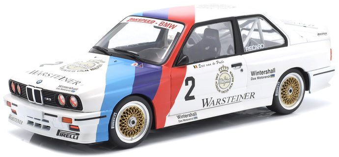 BMW 3-SERIES M3 (E30) TEAM ZAKSPEED BMW N 2 CHAMPION DTM SEASON 1987 ERIC VAN DE POELE WHITE BLUE RED 1:18